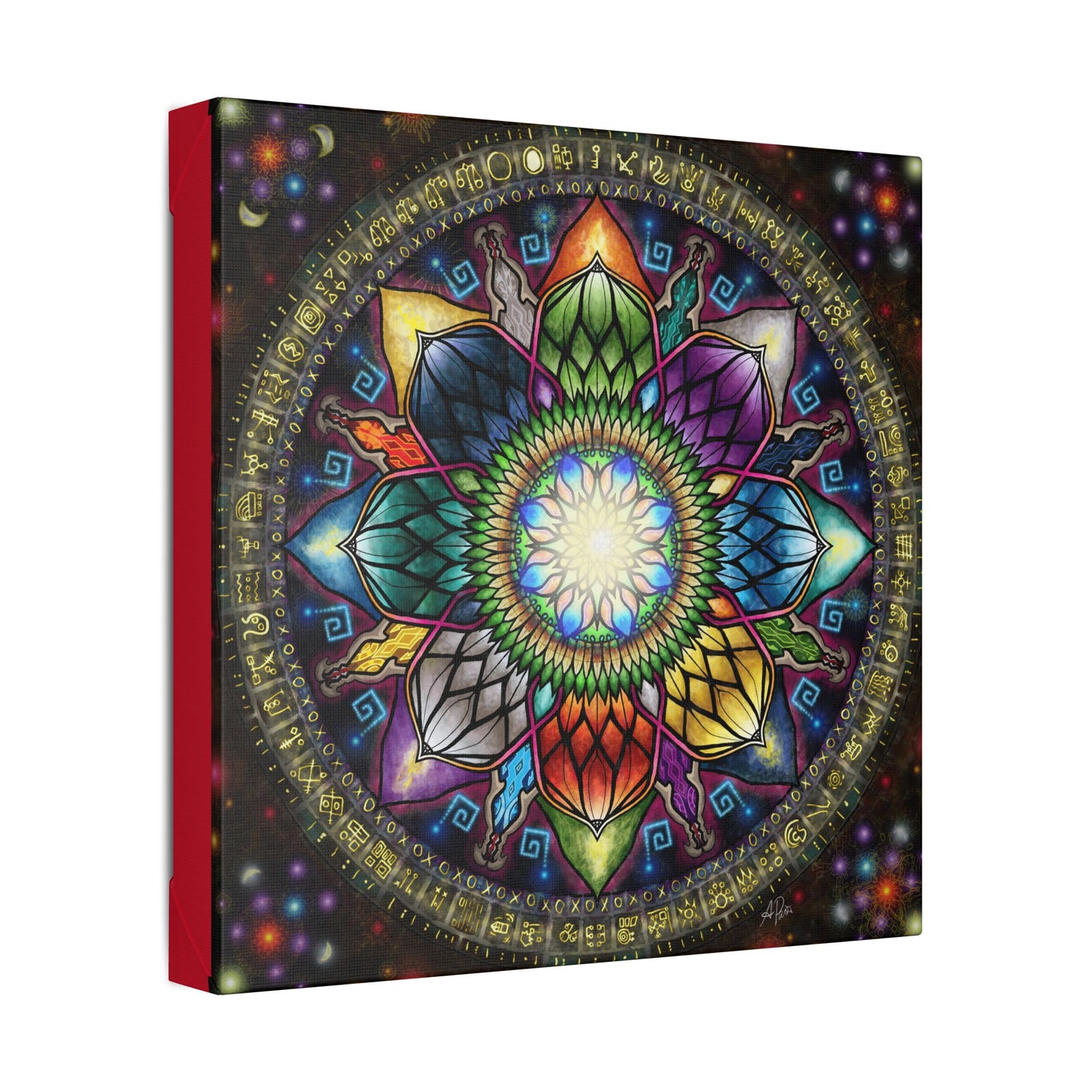 Mystic Jewel Mandala - Canvas Block