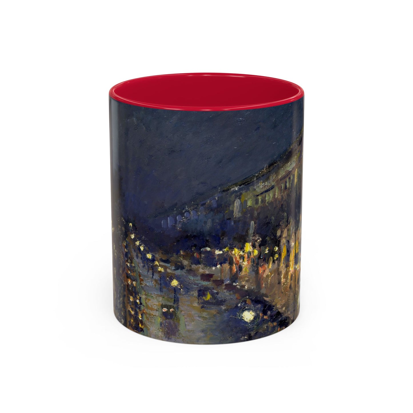 Pissarro, Camille - The Boulevard Montmartre At Night (1897) - Colorful Accent Mugs