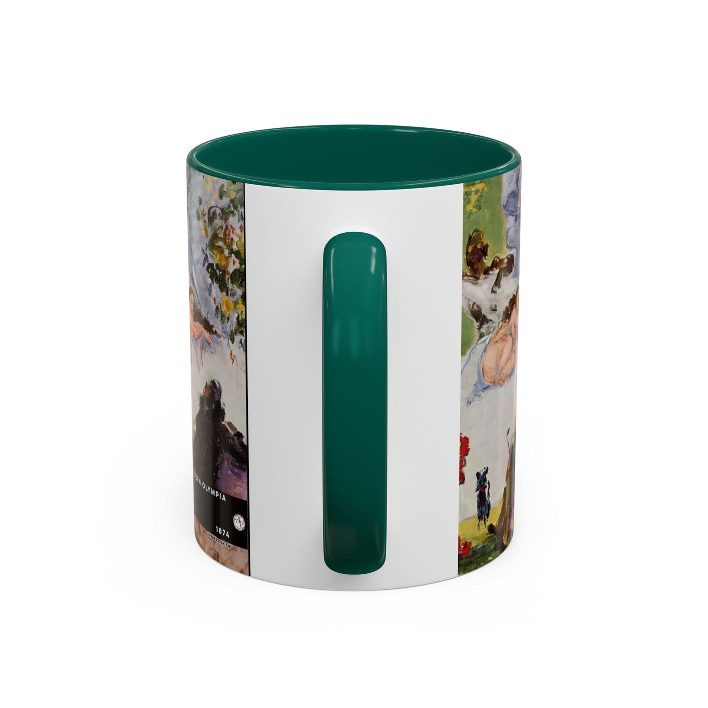 Cézanne, Paul - A Modern Olympia (1874) - Colorful Accent Mugs