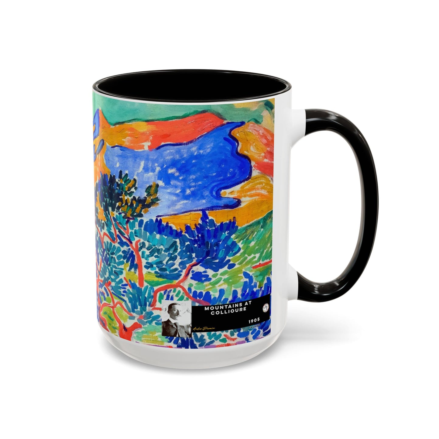 Derain, André - Mountains at Collioure (1905) - Colorful Accent Mugs