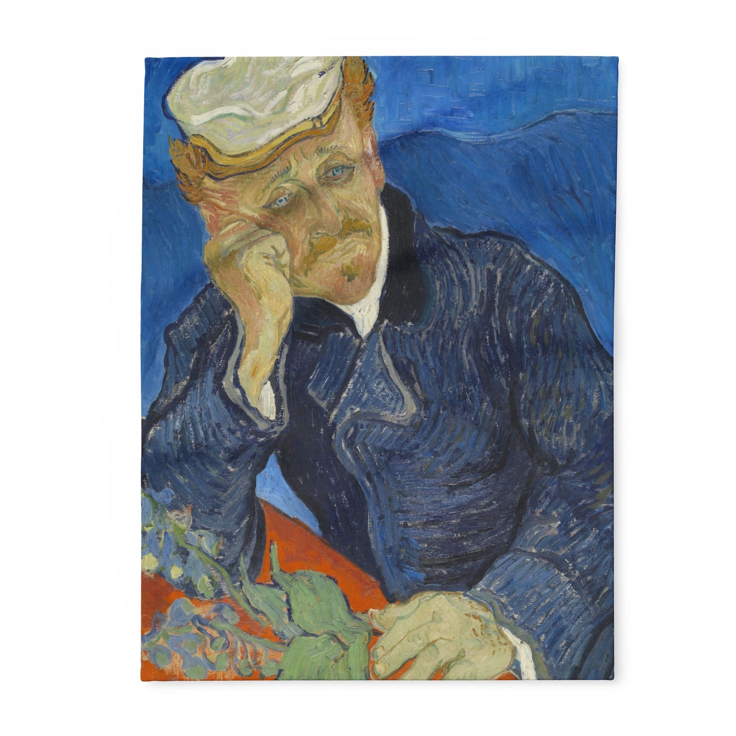 Van Gogh, Vincent - Portrait of Dr. Paul Gachet (1890) - Arctic Fleece Blanket