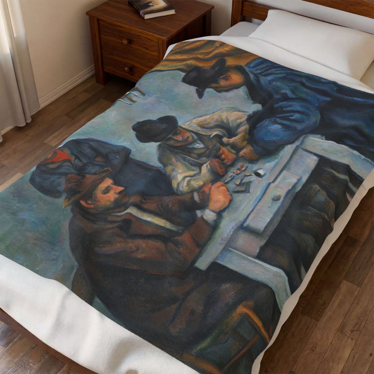 Cézanne, Paul - The Card Players (1892) - Velveteen Plush Blanket