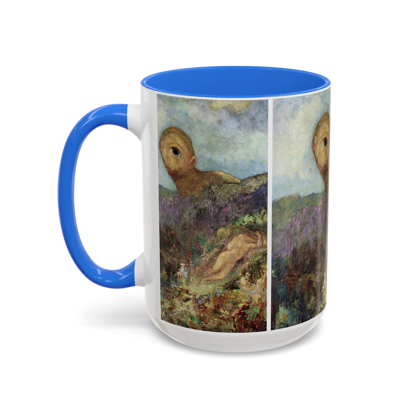 Redon, Odilon - The Cyclops (1914) - Colorful Accent Mugs