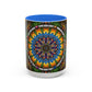 Pacio, Adam - Emerald Arrows Mandala - Colorful Accent Mugs