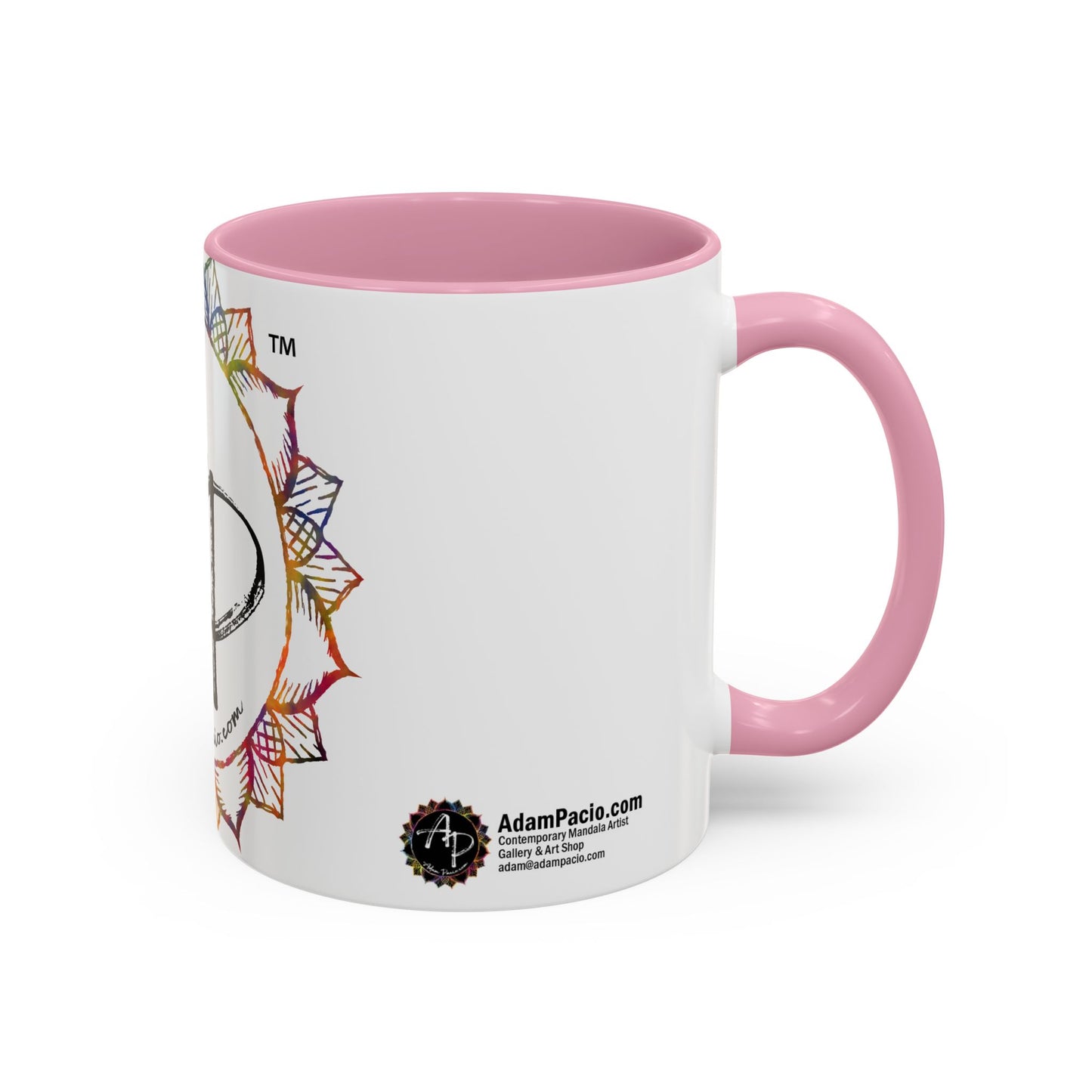 AdamPacio.com - White Logo - Colorful Accent Mugs