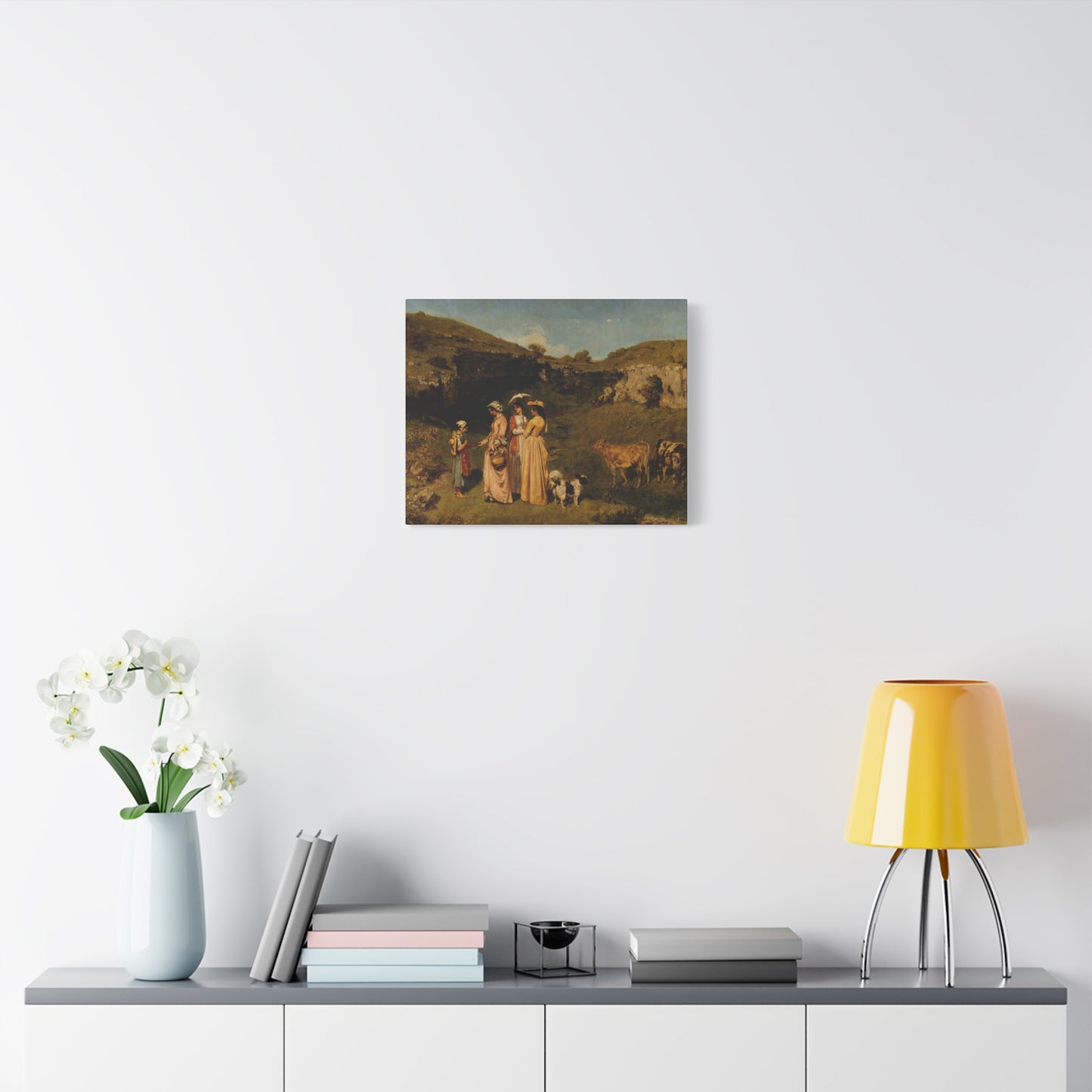 Courbet, Gustave - Young Ladies of the Village (1851) - Canvas Block, unframed