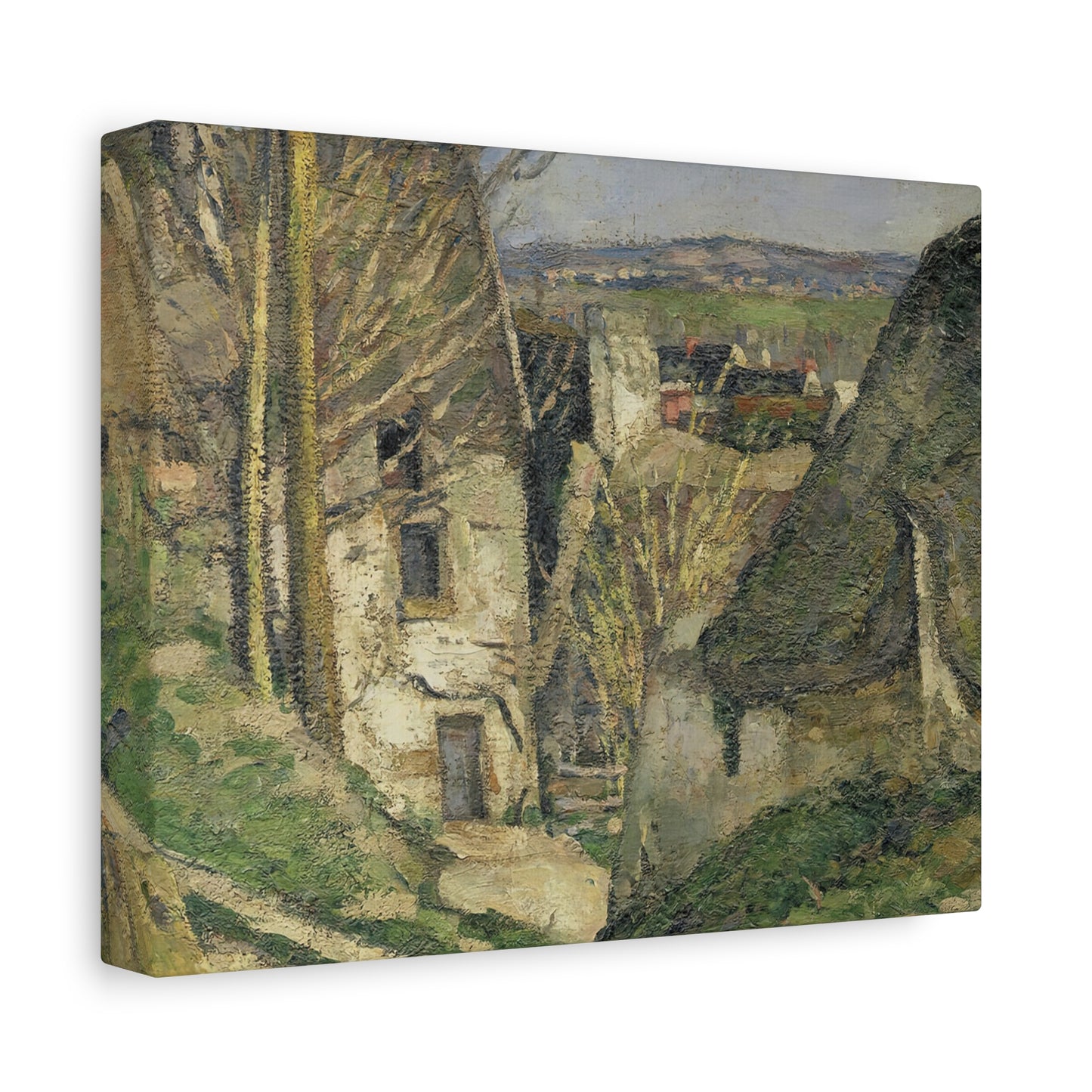 Cézanne, Paul - The House of the Hanged Man (1874) - Canvas Block, unframed