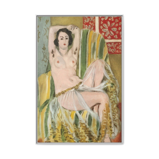 Matisse, Henri - Odalisque with Raised Arms (1923) - Matte Canvas, Framed
