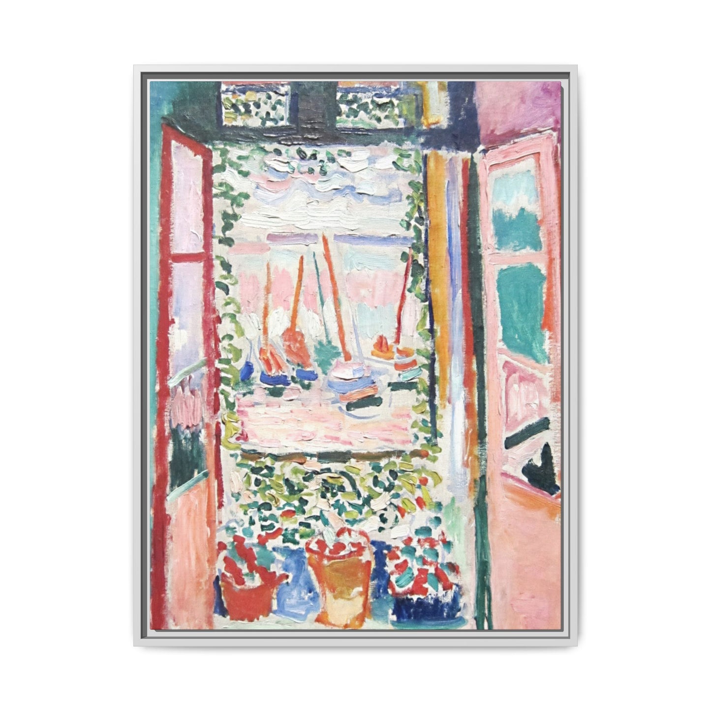 Matisse, Henri - Open Window, Collioure (1905) - Matte Canvas, Framed