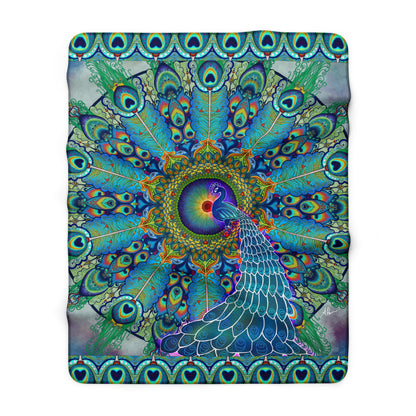 Pacio, Adam - Melek Taus Mandala - Sherpa Fleece Blanket