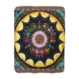 Obsidian Grandmothers Mandala - Sherpa Fleece Blanket