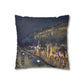 Pissarro, Camille - The Boulevard Montmartre At Night (1897) - Suede Square Pillowcase