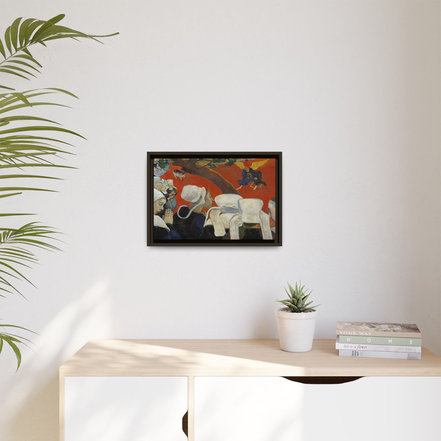 Gauguin, Paul - Vision of the Sermon (Jacob Wrestling with the Angel) (1888) - Matte Canvas, Framed