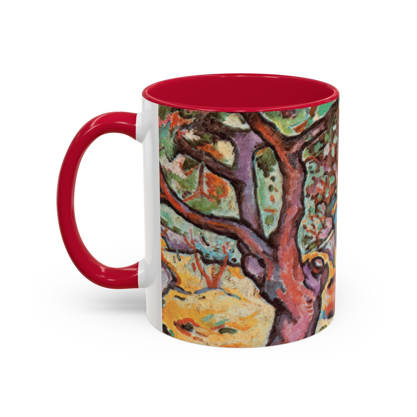 Braque, Georges - Olive Tree near L'Estaque (1906) - Colorful Accent Mugs