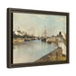 Morisot, Berthe - The Harbor at Lorient (1869) - Matte Canvas, Framed