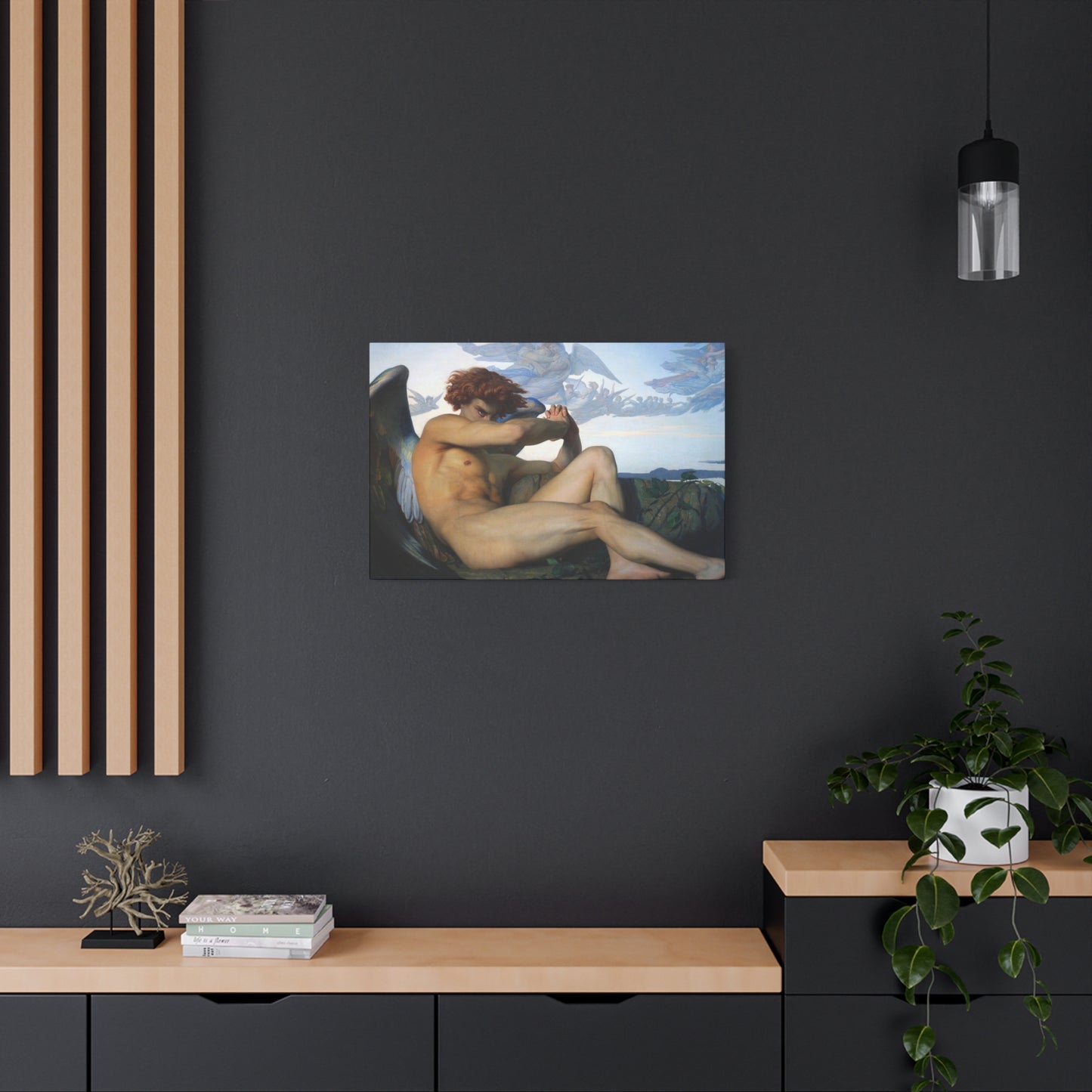 Cabanel, Alexandre - The Fallen Angel (1847) - Canvas Block, unframed