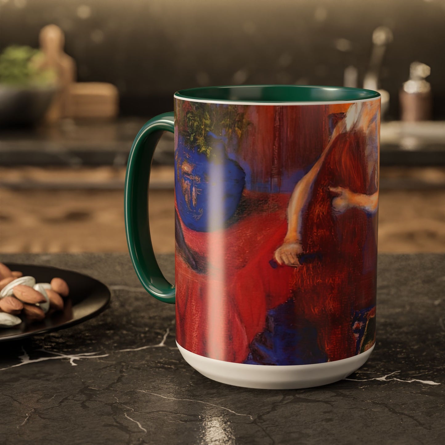 Ranson, Paul - The Golden Head of Hair (1909) - Colorful Accent Mugs