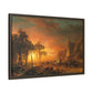Bierstadt, Albert - Emigrants Crossing the Plains (1867) - Matte Canvas, Framed