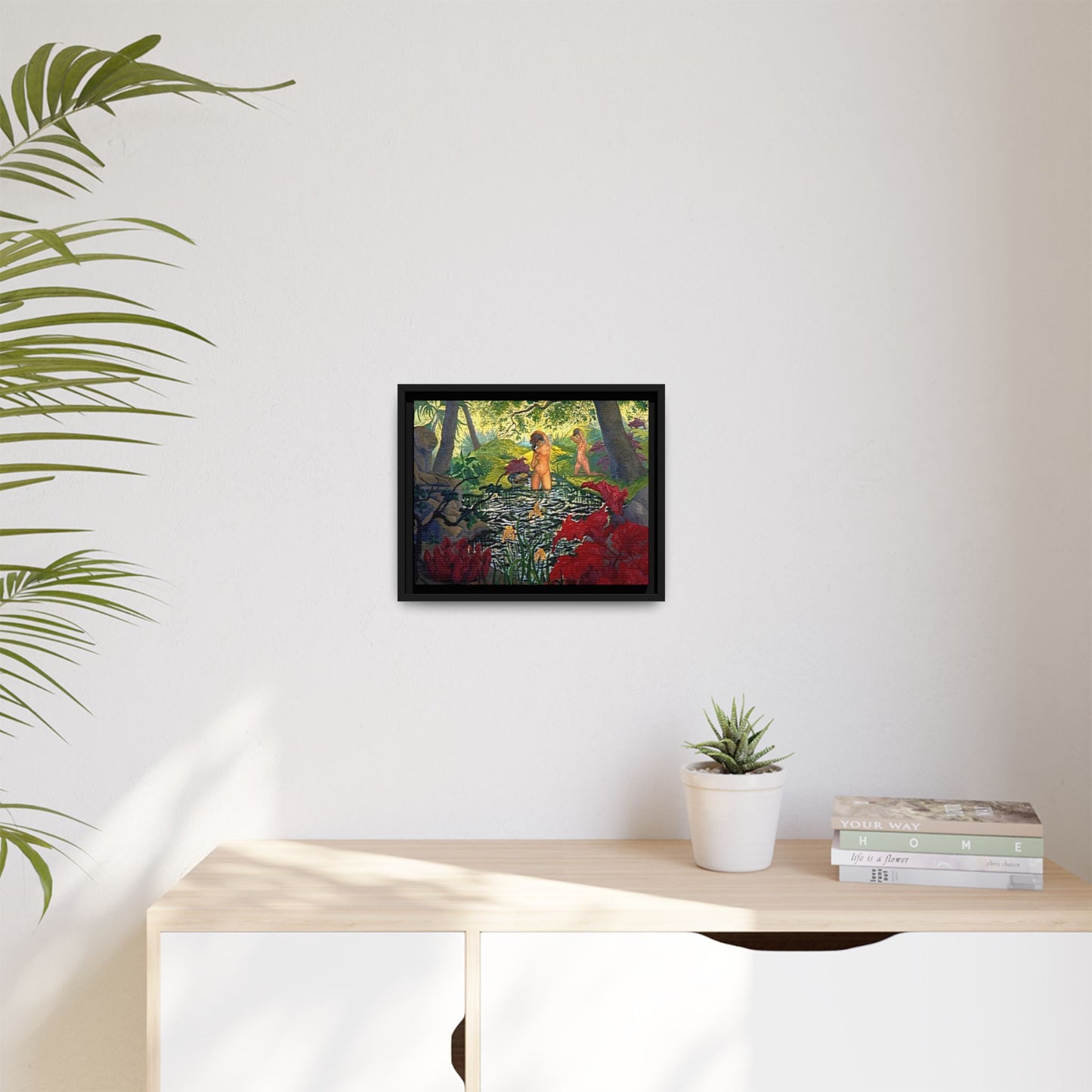 Ranson, Paul - The Lotus Bather (1906) - Matte Canvas, Framed
