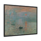 Monet, Claude - Impression, Sunrise (1872) - Matte Canvas, Framed