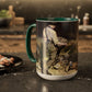 Courbet, Gustave - The Stone Breakers (1850) - Colorful Accent Mugs