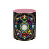 Mystic Jewel Mandala - Colorful Accent Mugs
