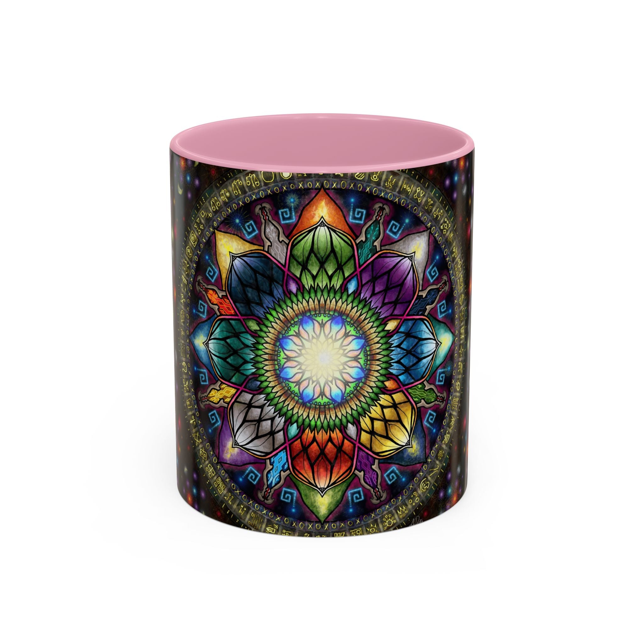 Mystic Jewel Mandala - Colorful Accent Mugs