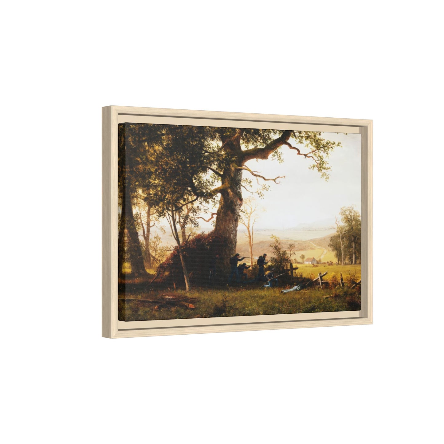Bierstadt, Albert -  Guerrilla Warfare (1861) - Matte Canvas, Framed