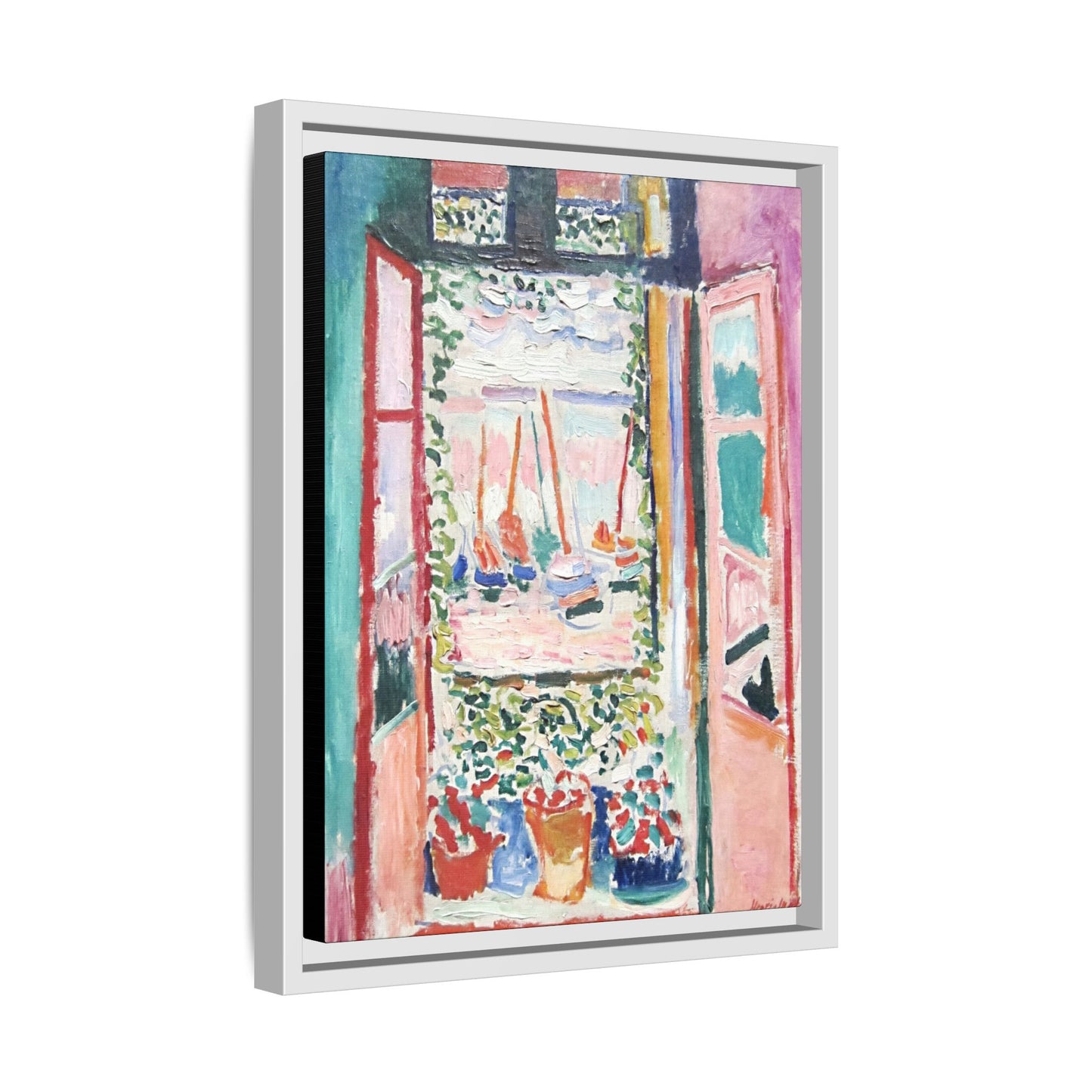 Matisse, Henri - Open Window, Collioure (1905) - Matte Canvas, Framed