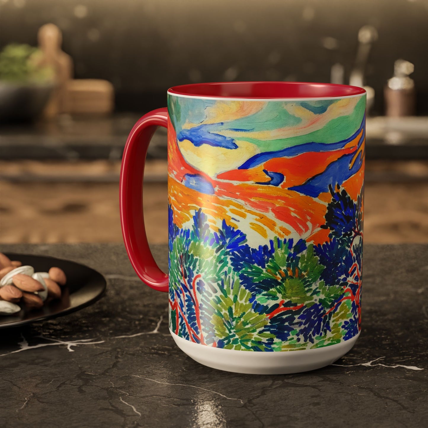 Derain, André - Mountains at Collioure (1905) - Colorful Accent Mugs