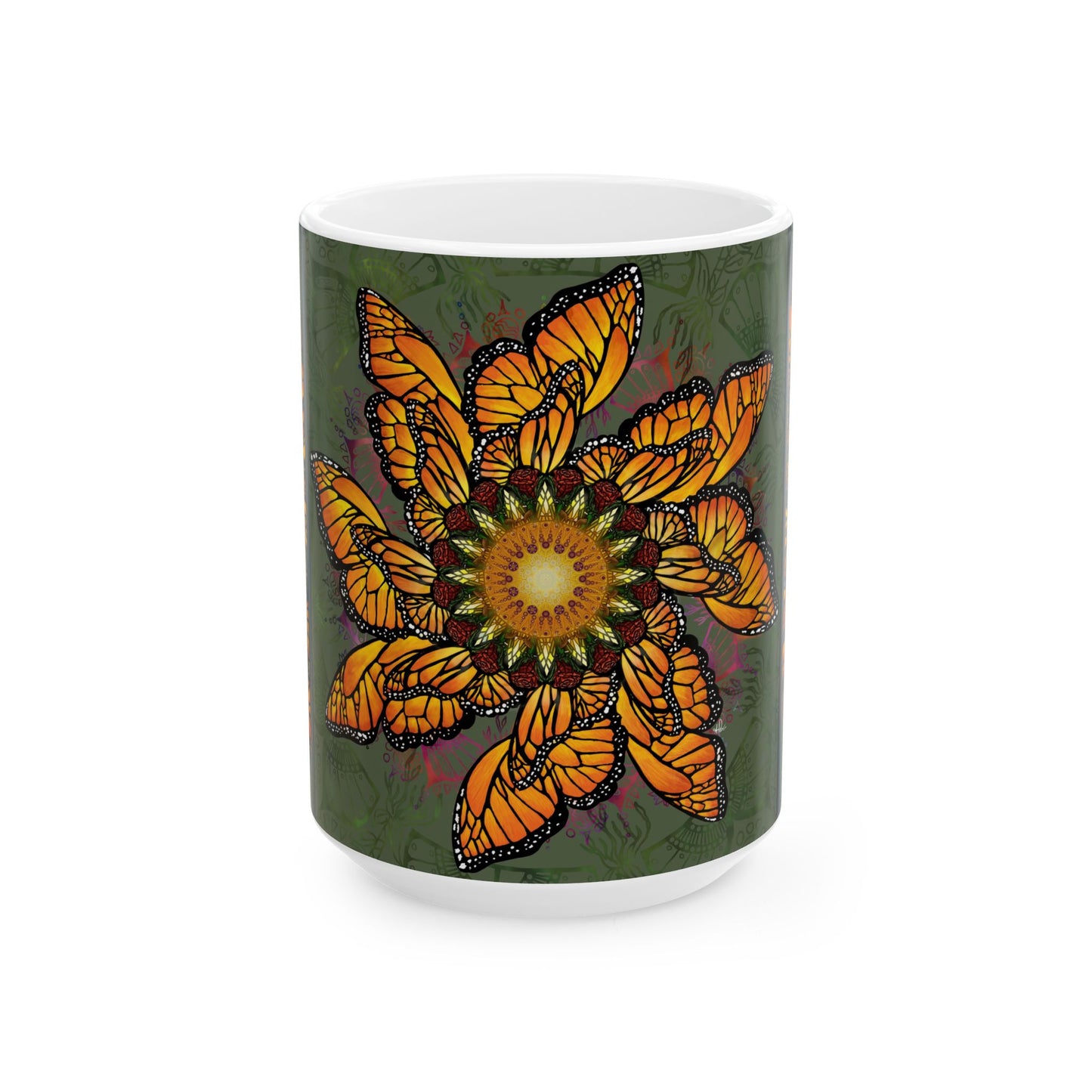 Pacio, Adam - Monarch Butterfly Mandala - Ceramic Mug