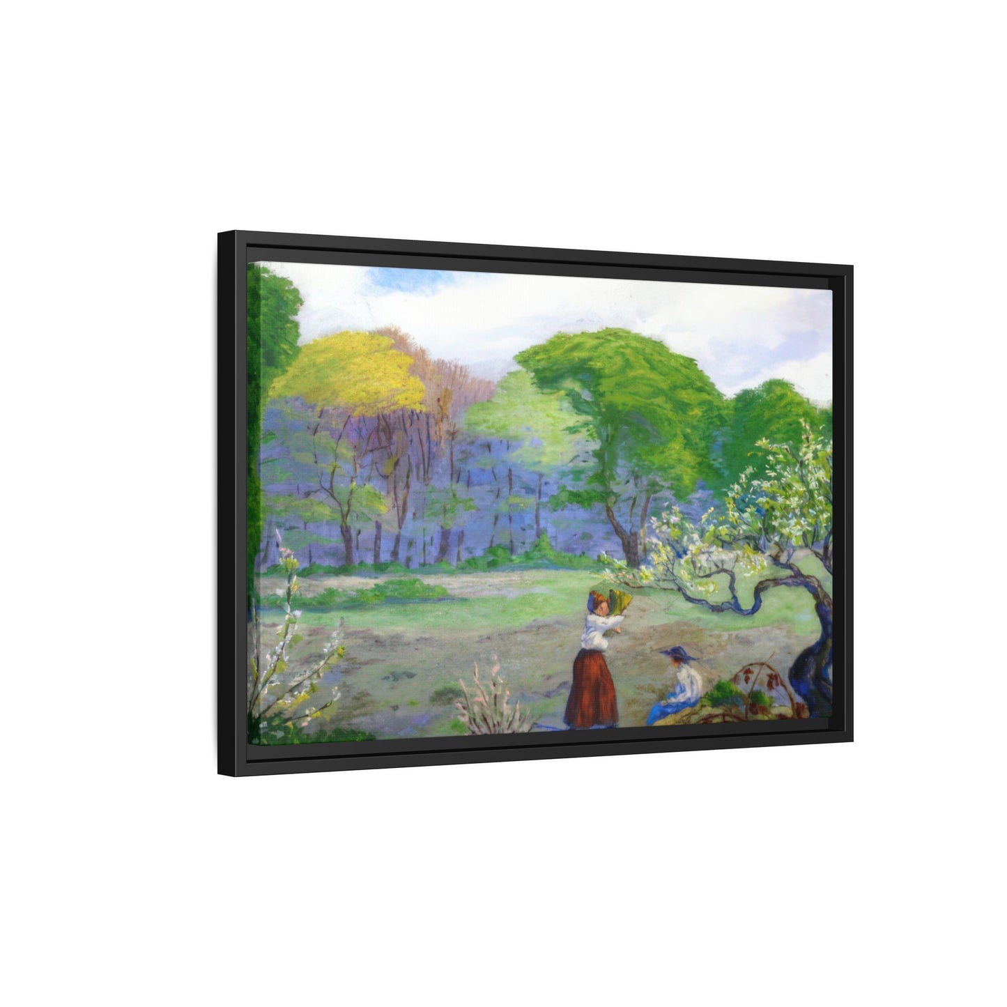 Ranson, Paul - Picking Flowers (1890) - Matte Canvas, Framed