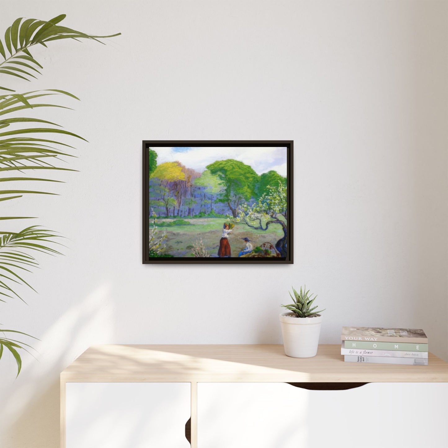 Ranson, Paul - Picking Flowers (1890) - Matte Canvas, Framed