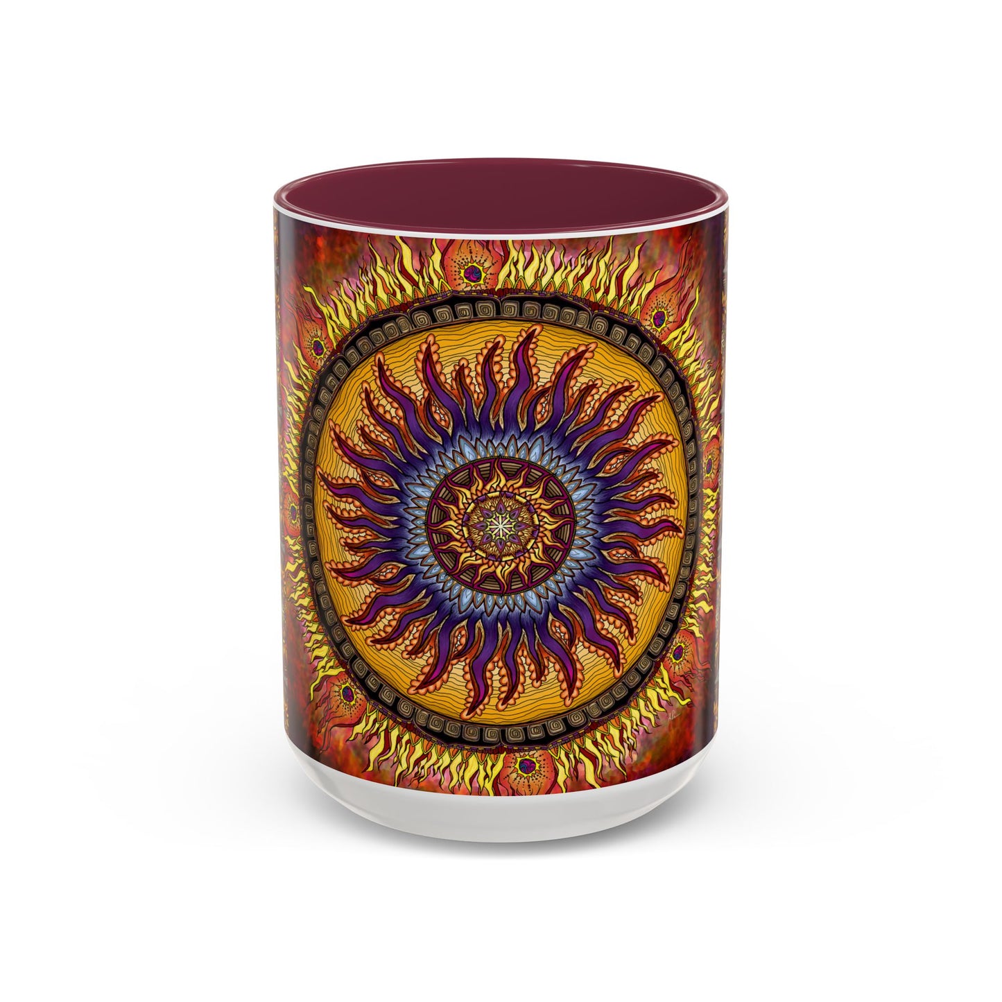 Pacio, Adam - Solar Disc Mandala - Colorful Accent Mugs