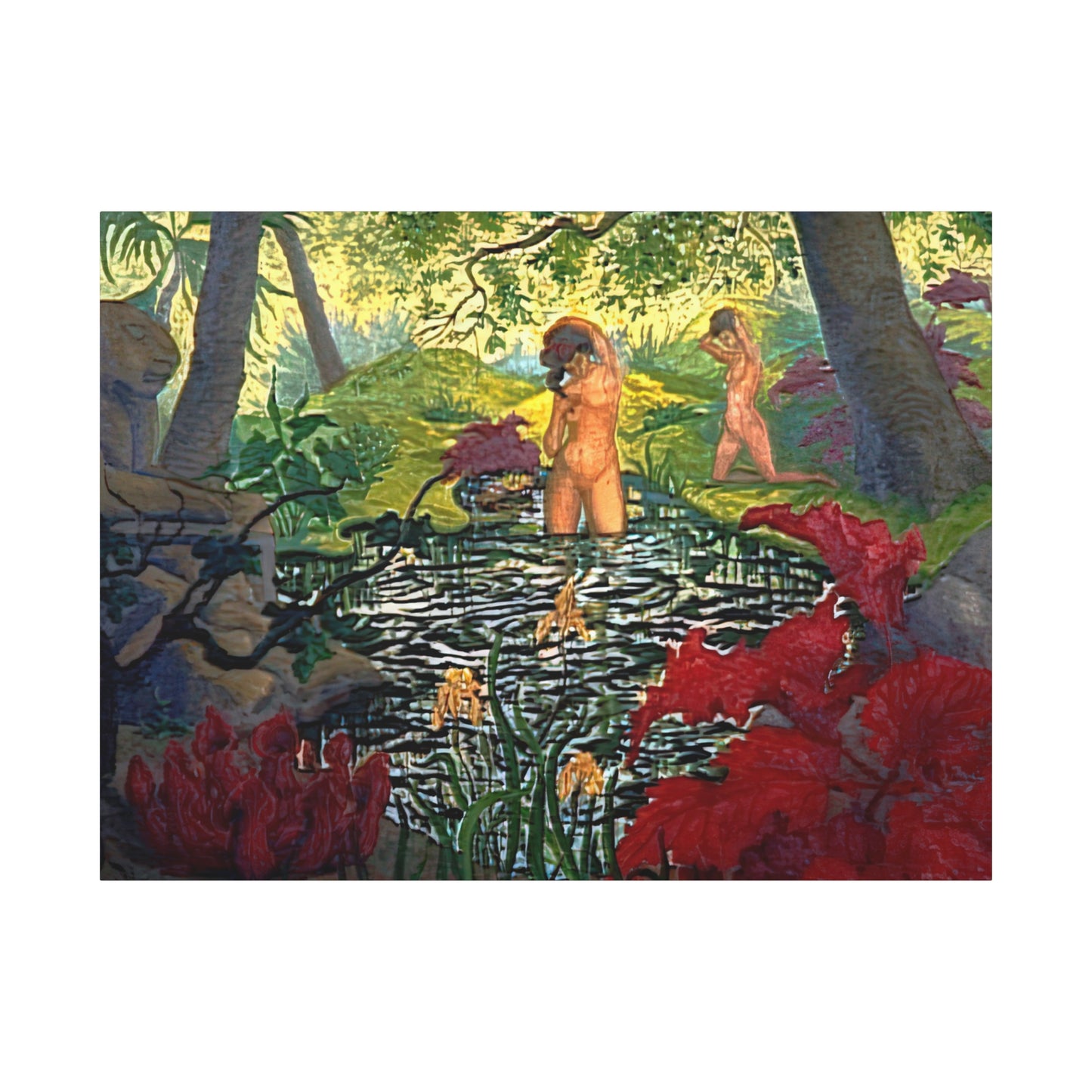 Ranson, Paul - The Lotus Bather (1906) - Canvas Block, unframed
