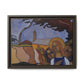 Filiger, Charles - Virgin and Two Angels (1895) - Matte Canvas, Framed