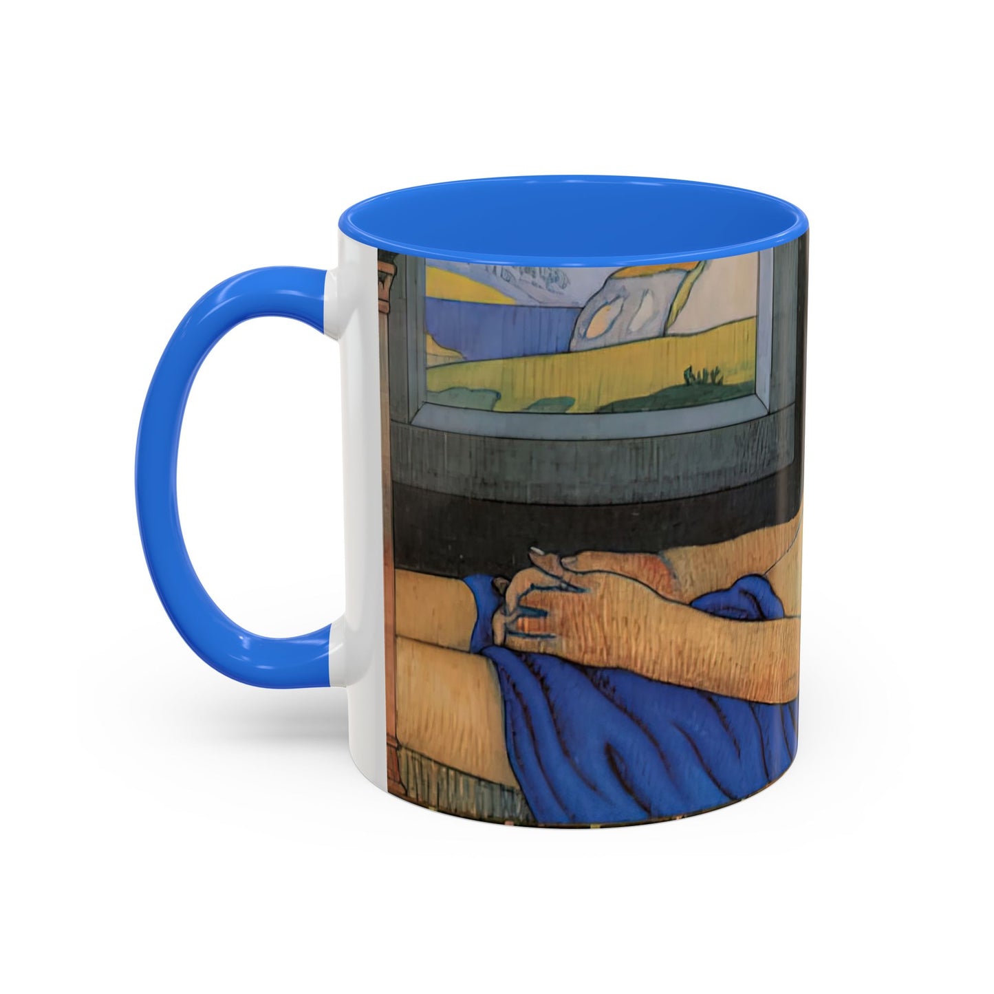 Filiger, Charles - The Recumbent Christ (1895) - Colorful Accent Mugs