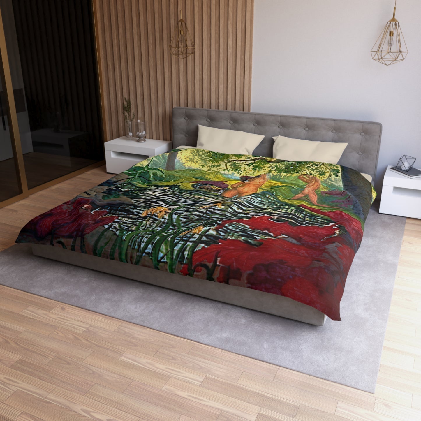 Ranson, Paul - The Lotus Bather (1906) - Microfiber Duvet Cover