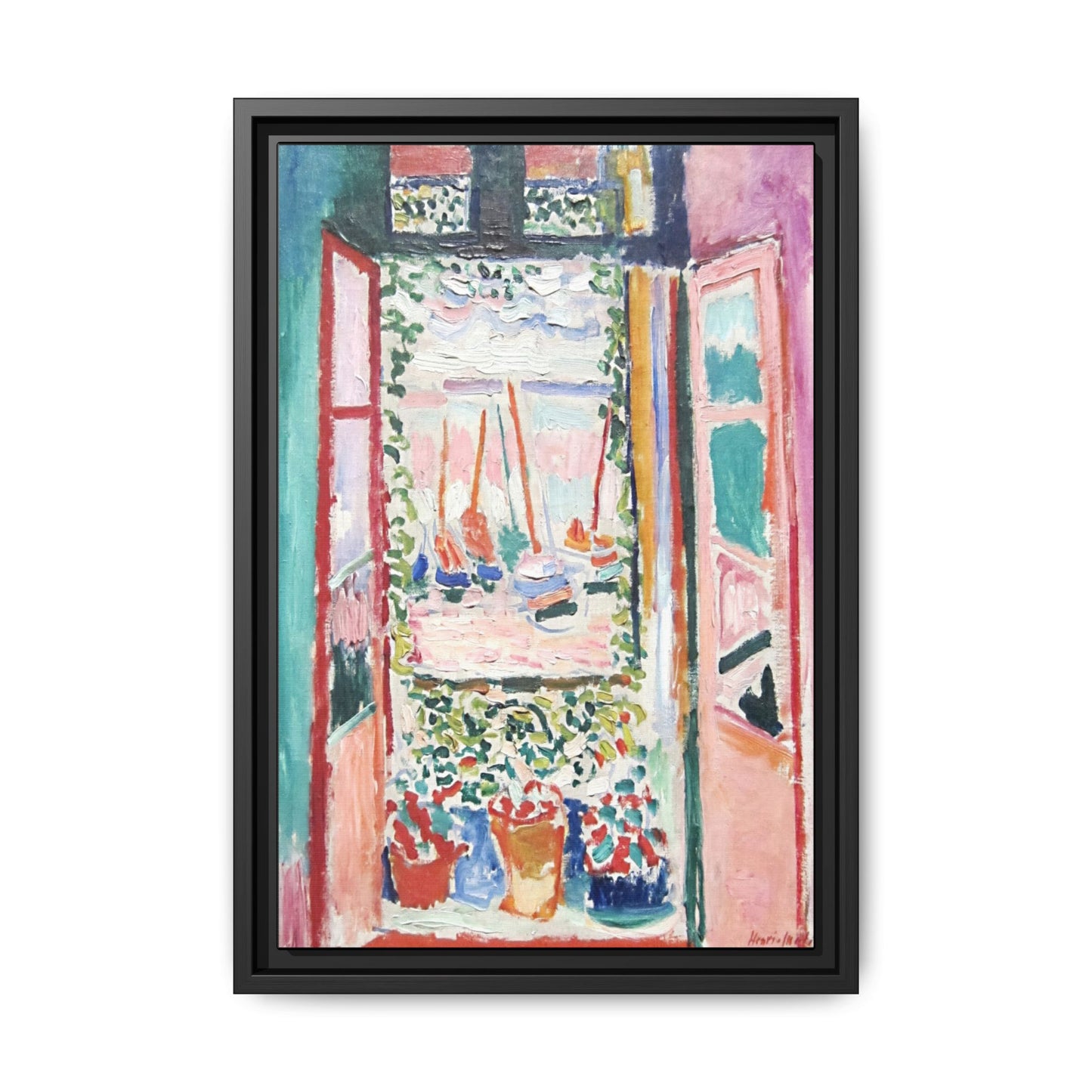 Matisse, Henri - Open Window, Collioure (1905) - Matte Canvas, Framed