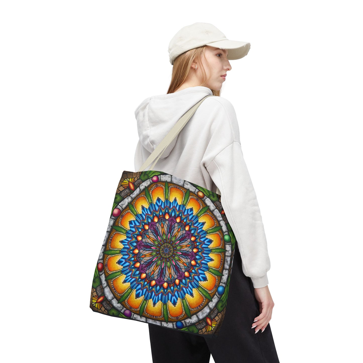 Pacio, Adam - Emerald Arrows Mandala - Tote Bag