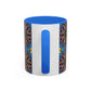 Pacio, Adam - Emerald Arrows Mandala - Colorful Accent Mugs