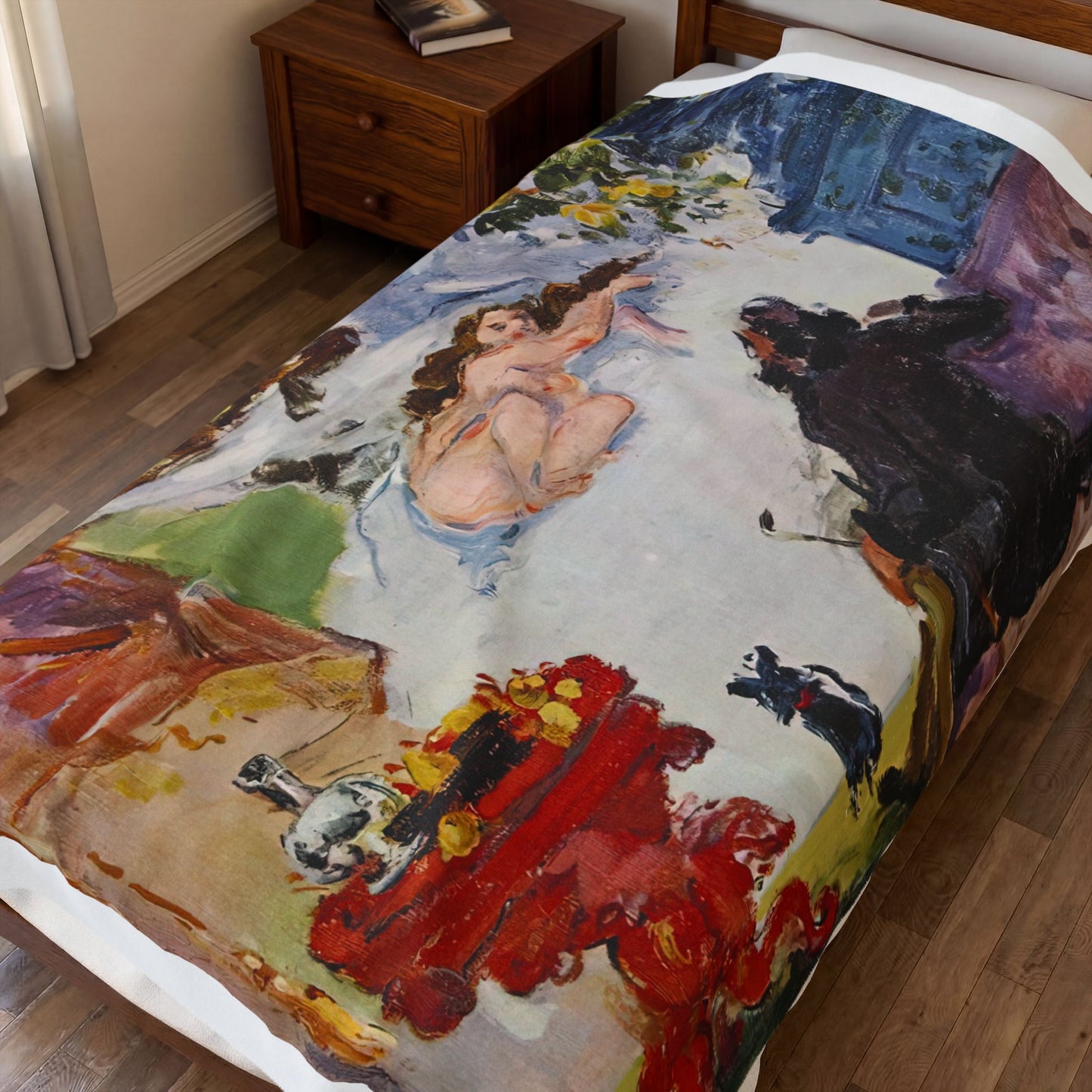 Cézanne, Paul - A Modern Olympia (1874) - Velveteen Plush Blanket