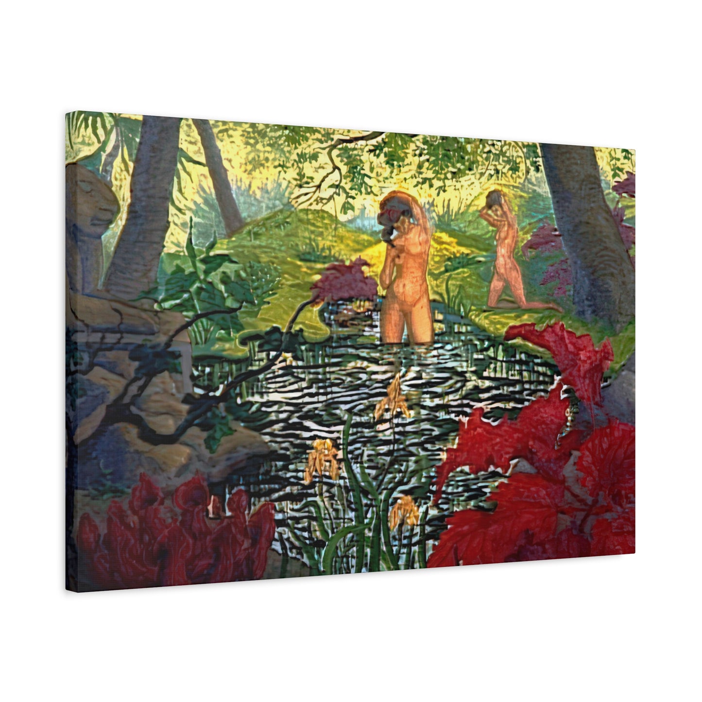 Ranson, Paul - The Lotus Bather (1906) - Canvas Block, unframed