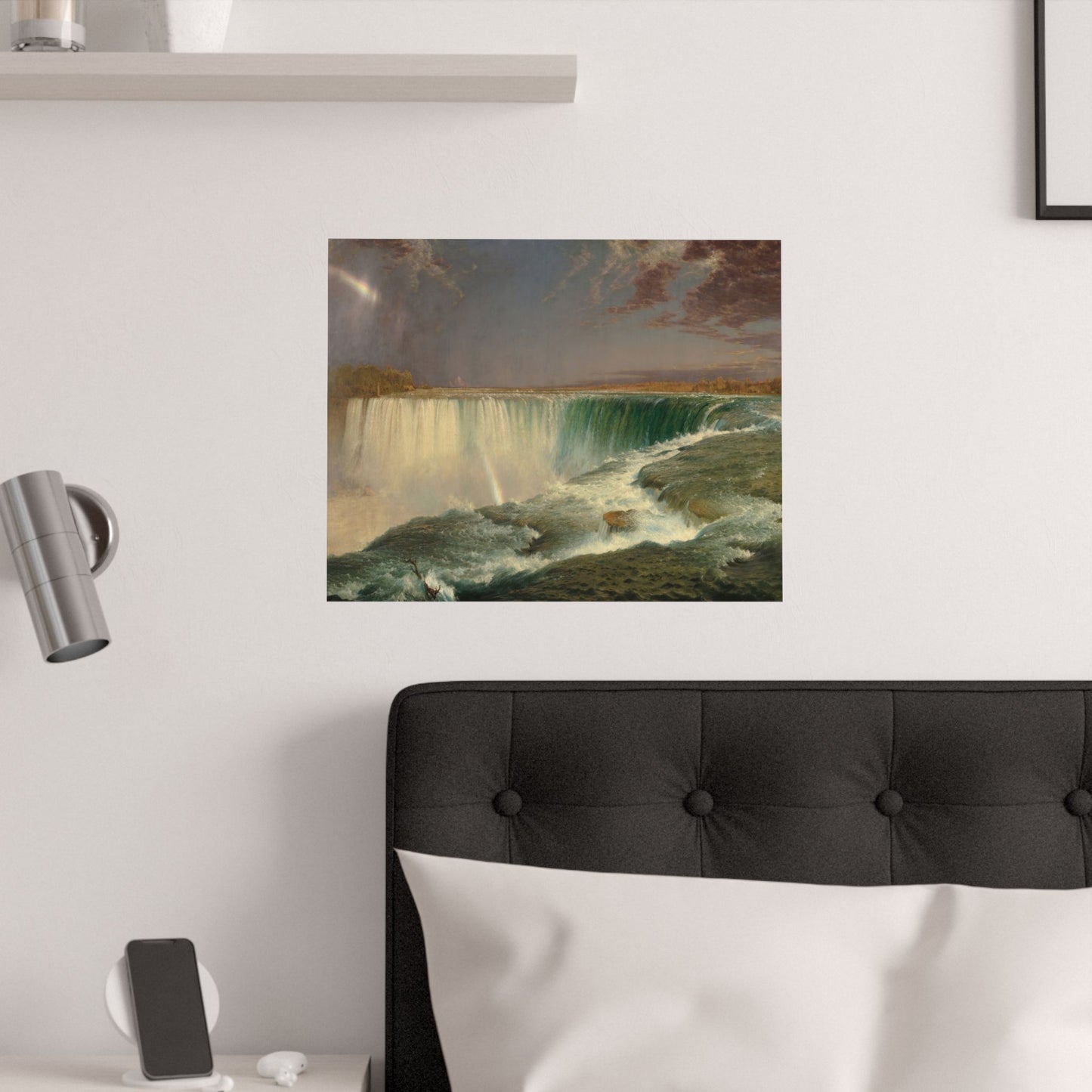 Church, Frederic Edwin - Niagara (1857) - Satin Posters