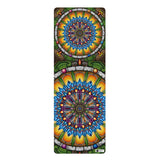 Emerald Arrows Mandala - Rubber Yoga Mat