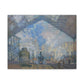 Monet, Claude - Le Gare Saint-Lazare (1877) - Canvas Block, unframed