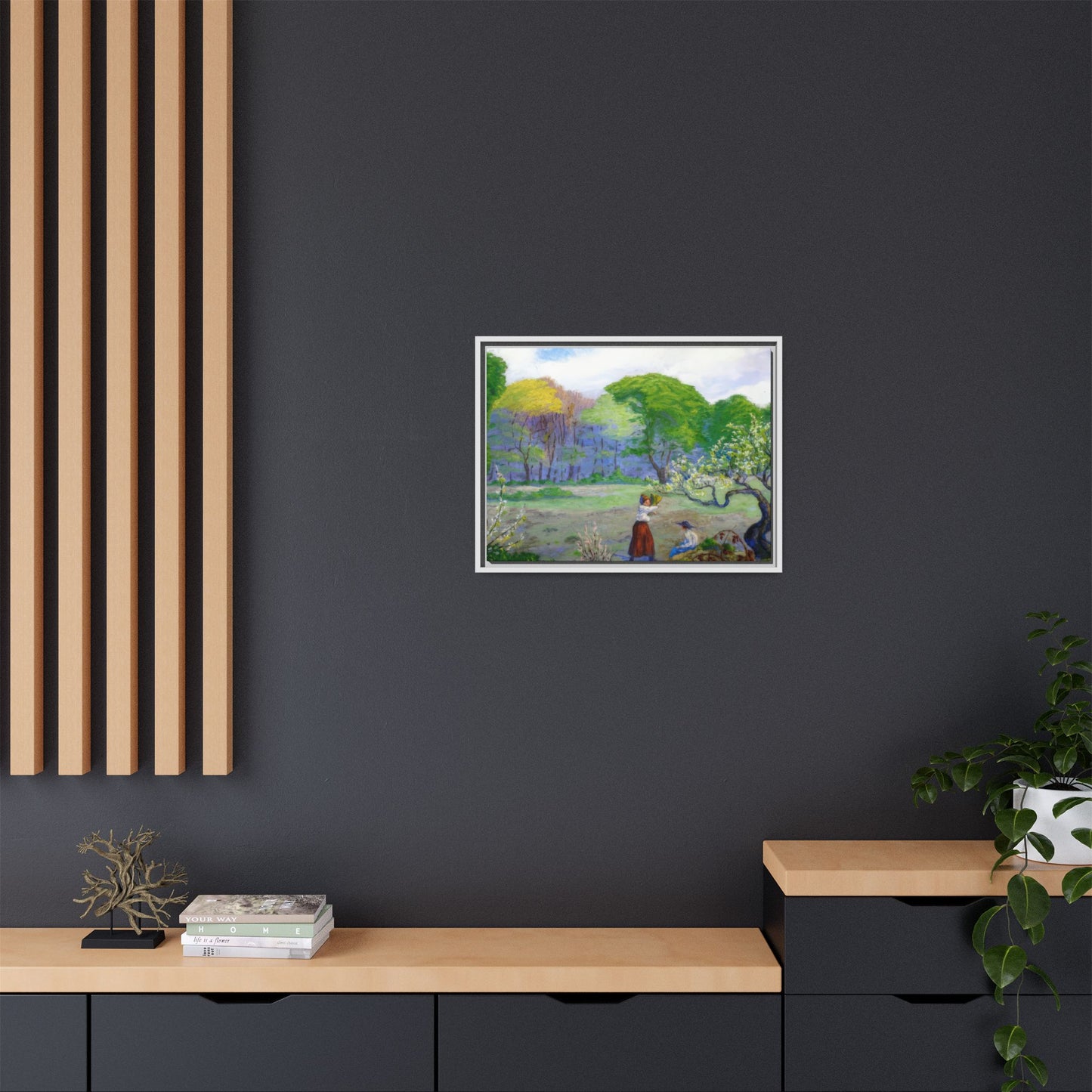 Ranson, Paul - Picking Flowers (1890) - Matte Canvas, Framed