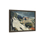 Cézanne, Paul - L’Estaque, Melting Snow (1870) - Matte Canvas, Framed