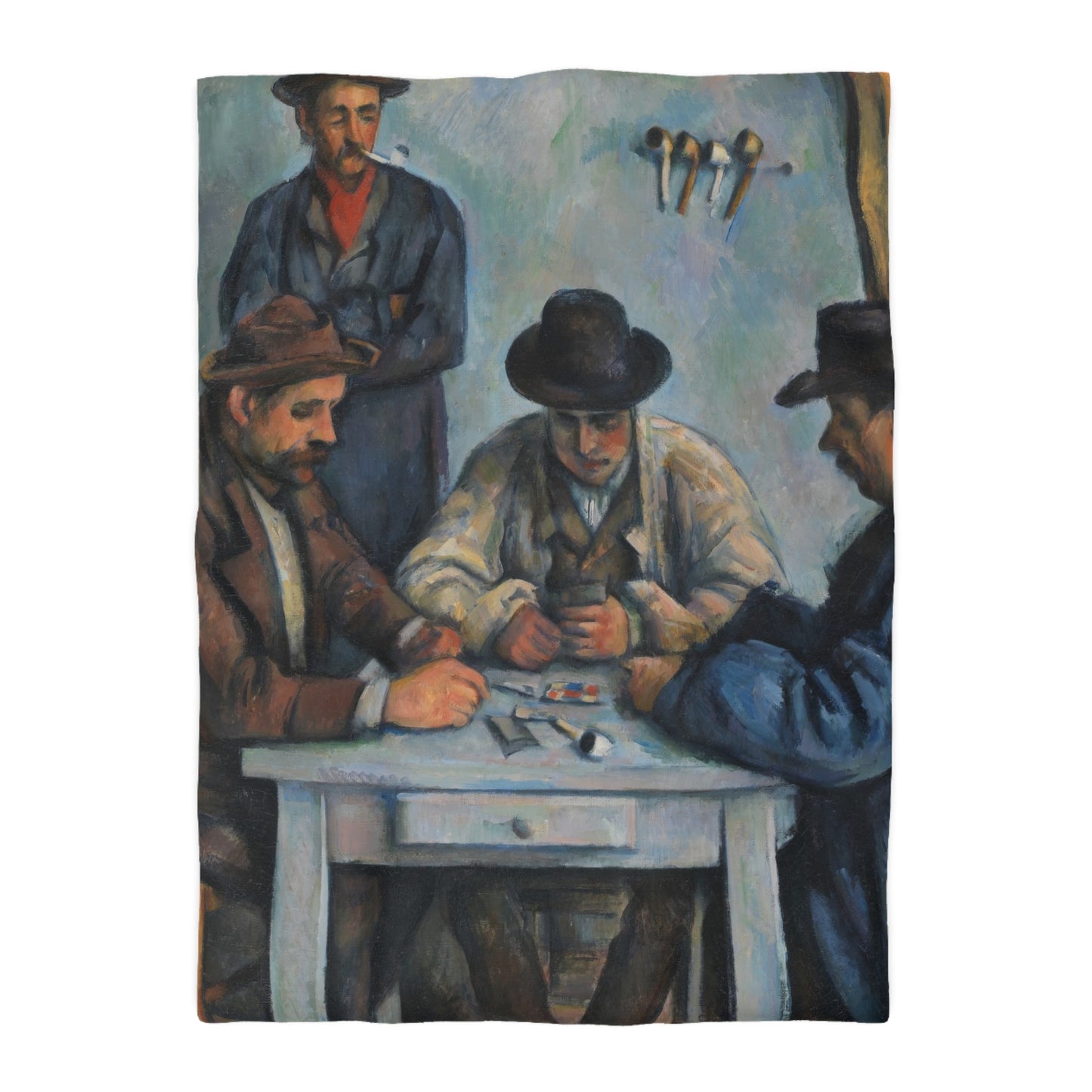 Cézanne, Paul - The Card Players (1892) - Microfiber Duvet Cover