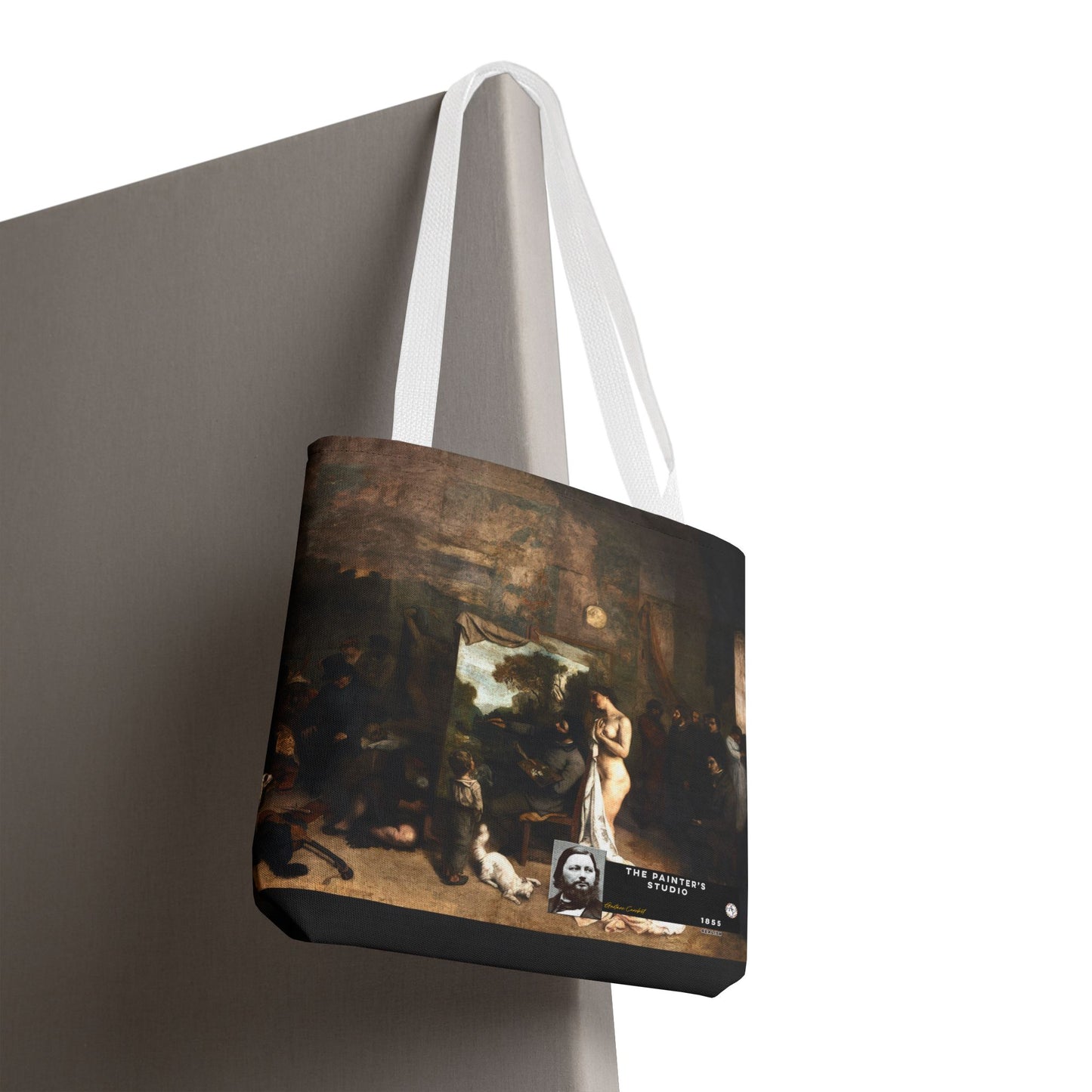 Courbet, Gustave - The Painter’s Studio (1855) - Tote Bag